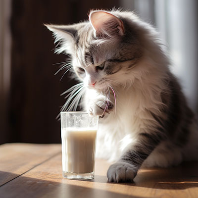 Därför ska du inte ge katten mjölk